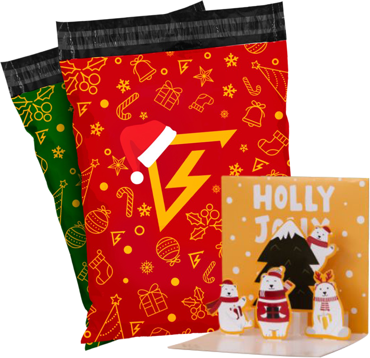 BRIGHT™ Christmas Bag and Card