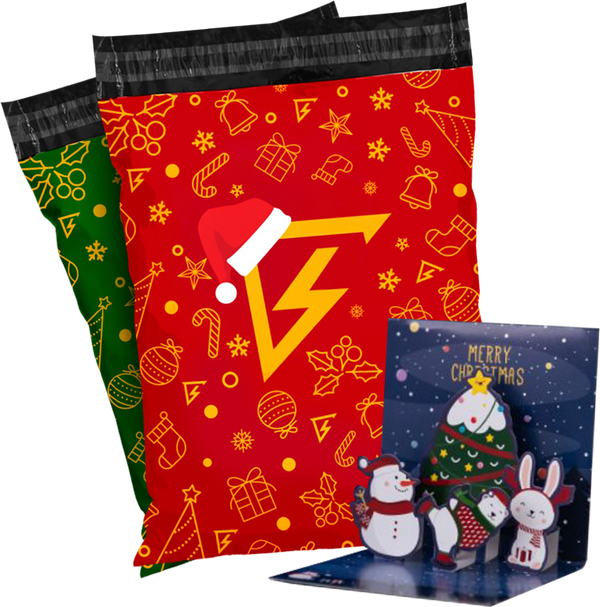 BRIGHT™ Christmas Bag and Card